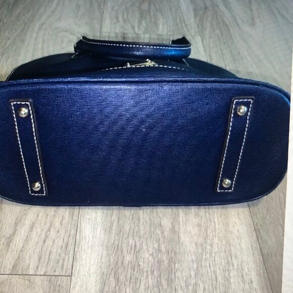 Dooney & Bourke Navy Satchel - Picture 3 of 4